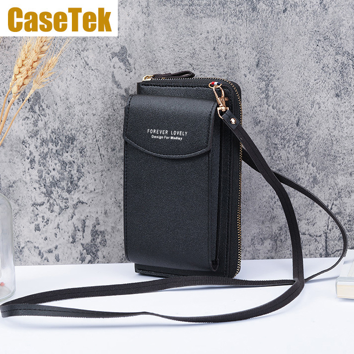 New Arrival wallet phone bag PU leather purse small sling bag ladies fashion bag handbags for women lady sling bag women's bag shoulder bag for women Casetek