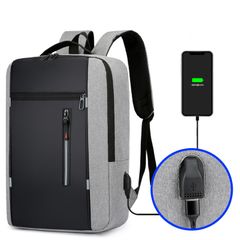 new fashion stylish Men's bag laptop computer bag functional backpacks Casetek brand Gray L