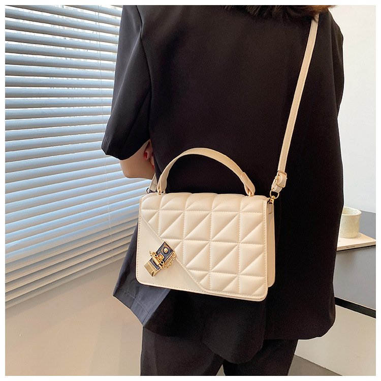 New shoulder bag messenger bag handbag simple chain small bag fashion leisure diamond lattice women's bag small square bag gift for girlfriend