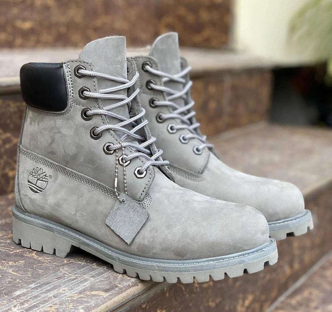 Grey deals suede timberlands