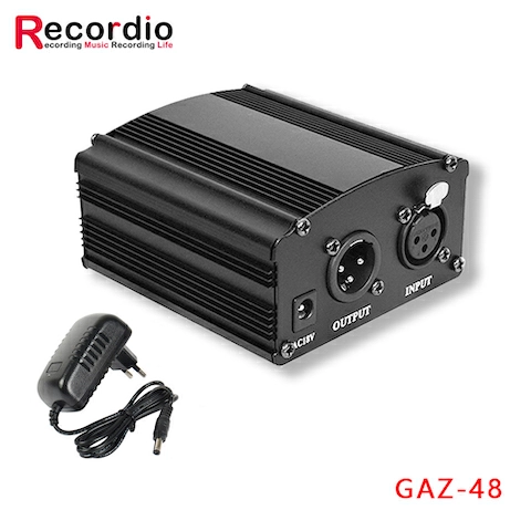 GAZ-48 New style professional phantom power 12V supply for condenser studio microphone power