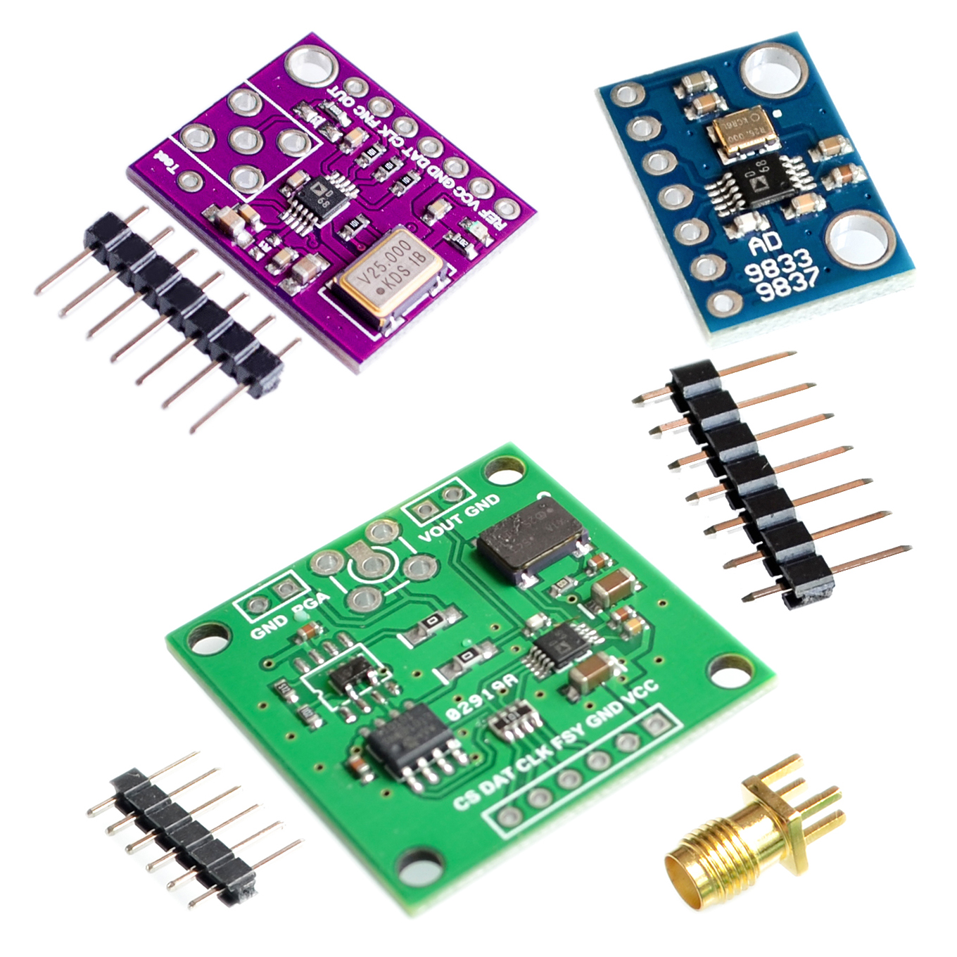 AD9833 AD9833BRMZ Programmable Microprocessors Serial Interface Module Sine Square DDS Signal Generator Module