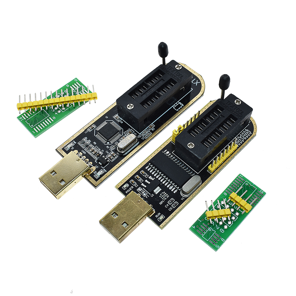 CH341A XTW100 24 25 Series EEPROM Flash BIOS CH341 USB Programmer Module + SOIC8 SOP8 Test Clip For EEPROM 93CXX / 25CXX / 24CXX