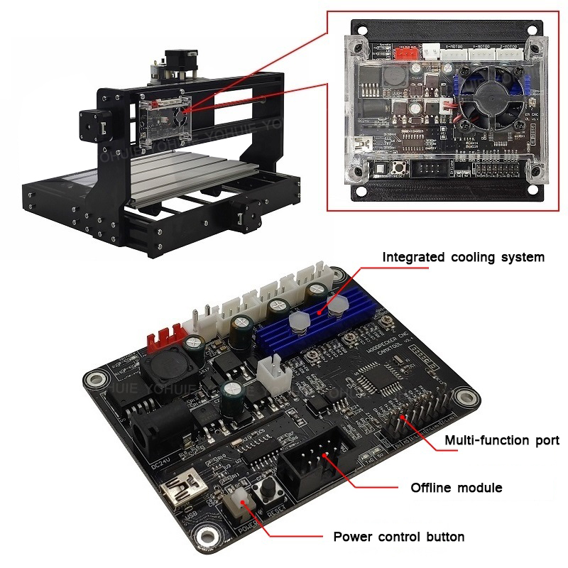 CNC 3018 PRO Laser Engraver Wood CNC Router Machine GRBL ER11 Hobby DIY Engraving Machine for Wood PCB PVC Mini CNC3018 Engraver