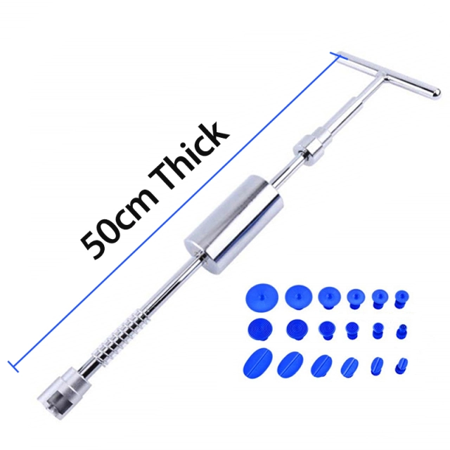 Metal Car Dent Repair Tools Auto Body Repair Dent Puller Tool Kit Slide Hammer Reverse Hammer Glue +18pcs Glue Puller 50cm 38cm