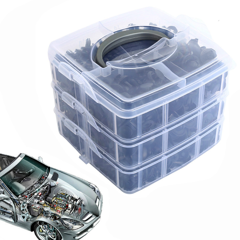 620pcs/Box Car Fastener Clips Mixed Auto Fasteners Door Trim Panel Auto Bumper Rivet Retainer Push Engine Cover Fender