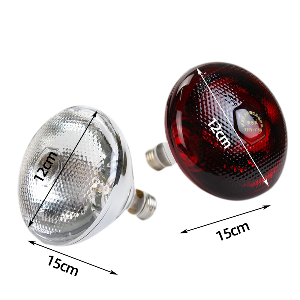 2pcs E27 100/150/200W/250w Infrared LED Light Thickening Heat Lamp Thermal Preservation Bulb For Pet Brooder Hatch Piggy Dog Cat