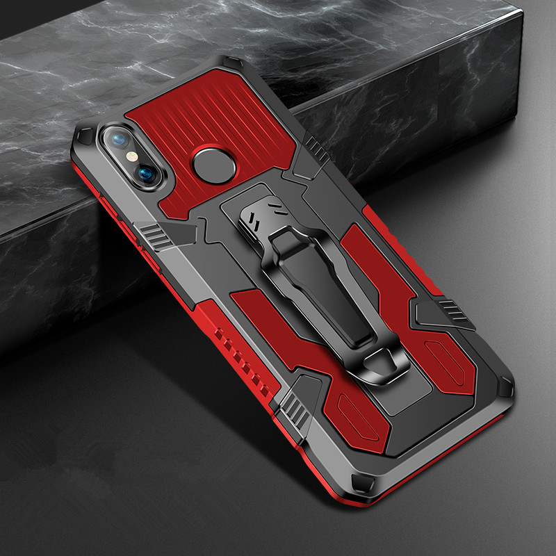 Shockproof Phone Case For Xiaomi Redmi Note 5 6 7 8 7A 6A 8A 5A Pro Rugged Armor Aluminum Magnetic Stand Metal Anti-fall Cover