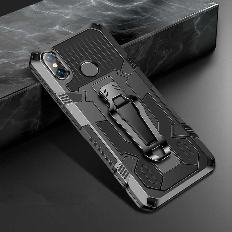 Shockproof Phone Case For Xiaomi Redmi Note 5 6 7 8 7A 6A 8A 5A Pro Rugged Armor Aluminum Magnetic Stand Metal Anti-fall Cover