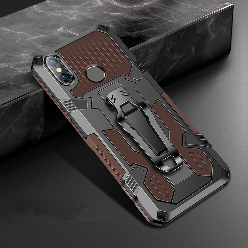 Shockproof Phone Case For Xiaomi Redmi Note 5 6 7 8 7A 6A 8A 5A Pro Rugged Armor Aluminum Magnetic Stand Metal Anti-fall Cover