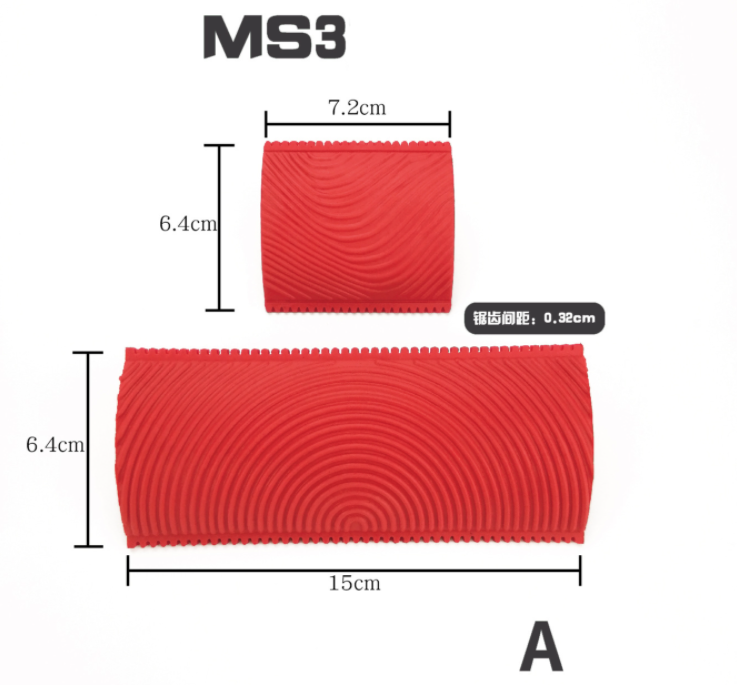 2pcs Rubber wall texture roller imitation wood grain pattern paint design brush Art Embossing DIY Wall Painting tool Home decor