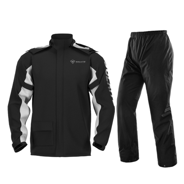 Motorcycle Raincoat Suit Waterproof Riding Raincoat+Rain Pants Lightweight Foldable Hoodies Jacket Suit Cycling Motorcycle Sets