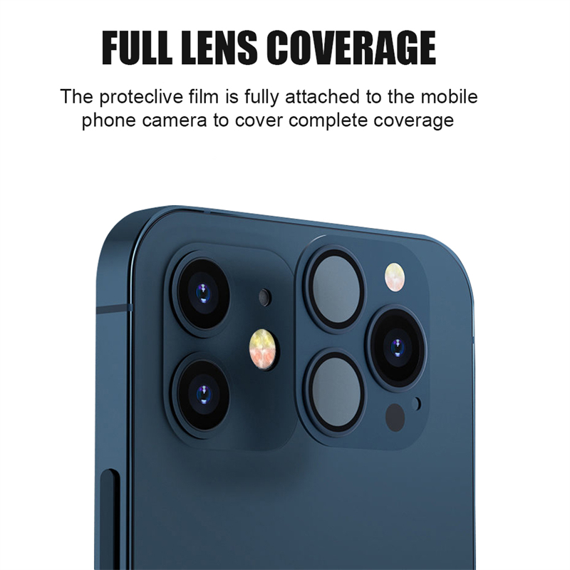 Modified Camera Lens Sticker Seconds Change For iPhone 12 to 12 PRO Back Film Phone Titanium Alloy Fake Camera Protector Cover