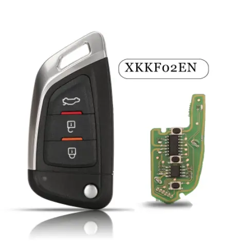 Xhorse VVDI2 XKKF02EN XKKF03EN  Universal Wire Remote Car Key with 3 Buttons 1Piece