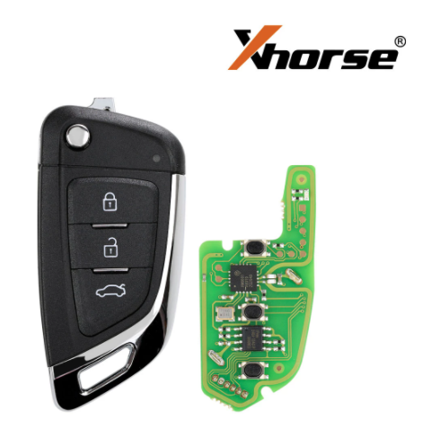 Xhorse VVDI2 XKKF02EN XKKF03EN  Universal Wire Remote Car Key with 3 Buttons 1Piece