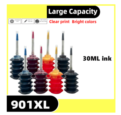 GraceMate 901 XL Refill Ink Kit Replacement for hp901 HP 901XL Ink Cartridge Officejet 4500 J4500 J4540 J4550 J4580 J4640 J4680