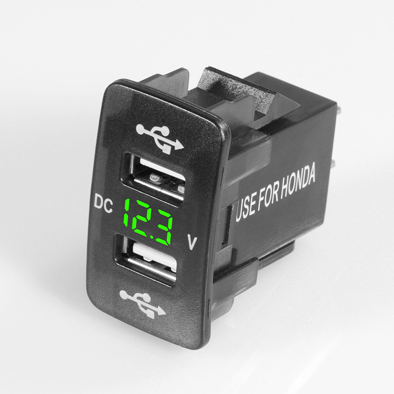 Quick Charge Car Charger Dual USB Interface Socket Fast Car Charger Use for TOYOTA HONDA Suzuki Geely Emgrand with Harness
