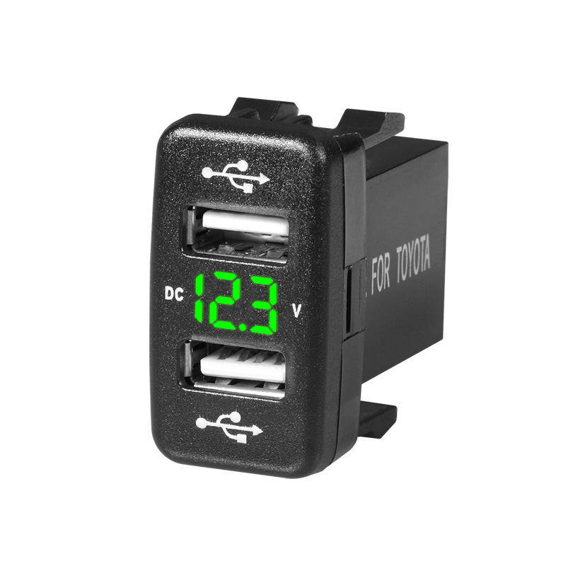 Quick Charge Car Charger Dual USB Interface Socket Fast Car Charger Use for TOYOTA HONDA Suzuki Geely Emgrand with Harness