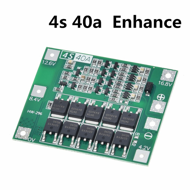 3S/4S 40A 60A Li-ion Lithium Battery Charger Protection Board 18650 BMS For Drill Motor 11.1V 12.6V/14.8V 16.8V Enhance/Balance