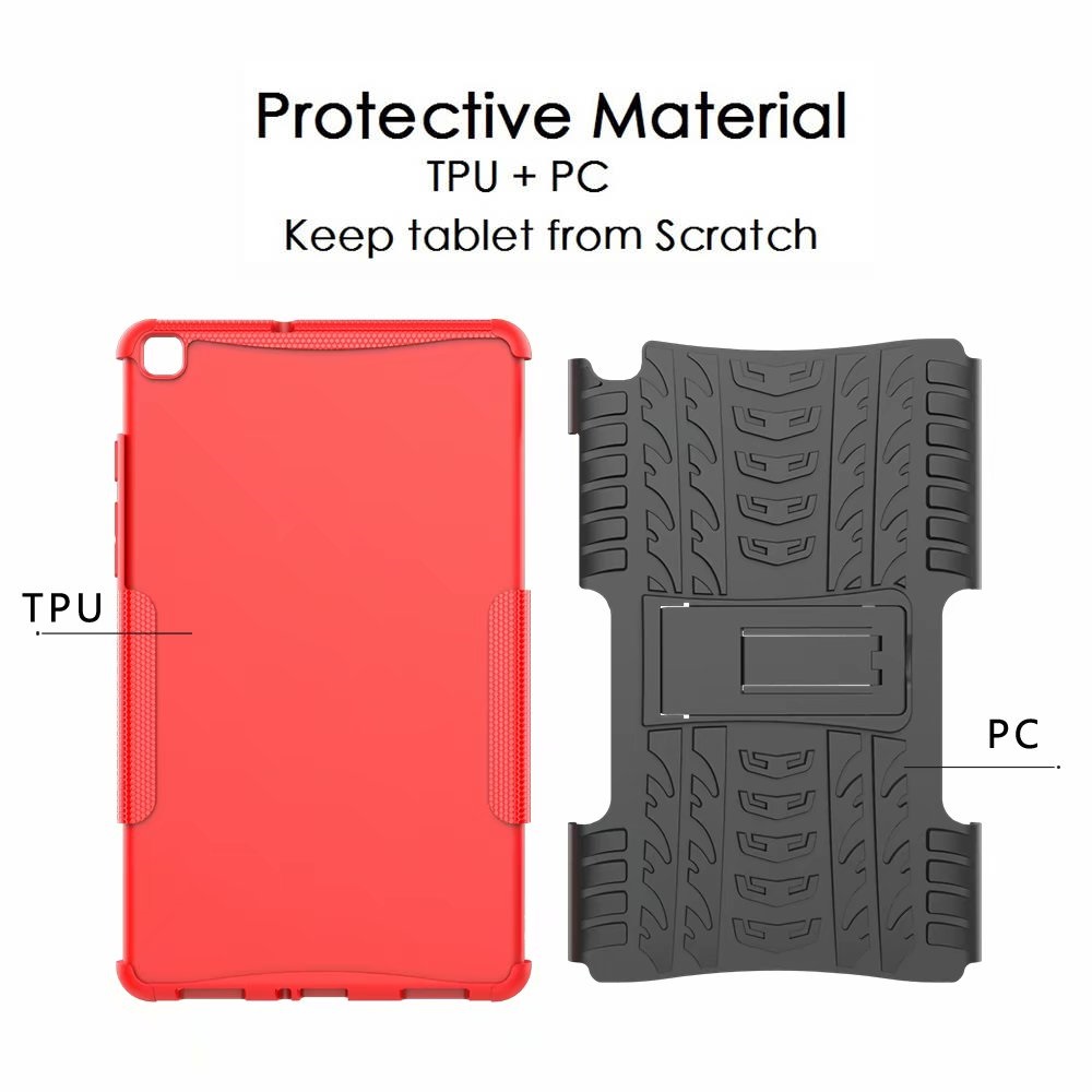 Gift protector New Armor Coque for Samsung Galaxy Tab A 8.0 2019 SM-T290 T295 T297 Case Silicon Shockproof for Samsung Tab A 8.0 T290 Cover