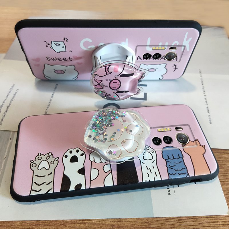 Tecno Phantom X/AC8 cellphone cover case antishock drop proof air bag phone holder bracket