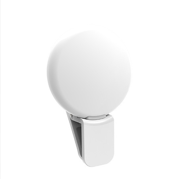 2pcs Mini Q  Selfie Ring Light LED Flash Phone Lens Light USB Rechargeable Clip Mobile Phone Fill Lamp Women Selfie Lights