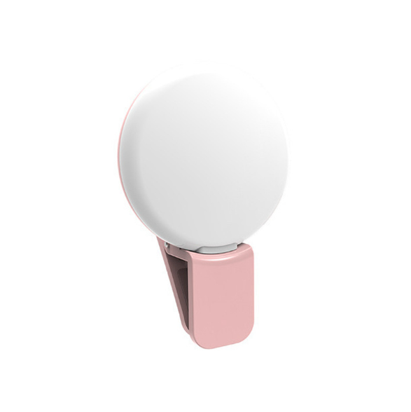 2pcs Mini Q  Selfie Ring Light LED Flash Phone Lens Light USB Rechargeable Clip Mobile Phone Fill Lamp Women Selfie Lights