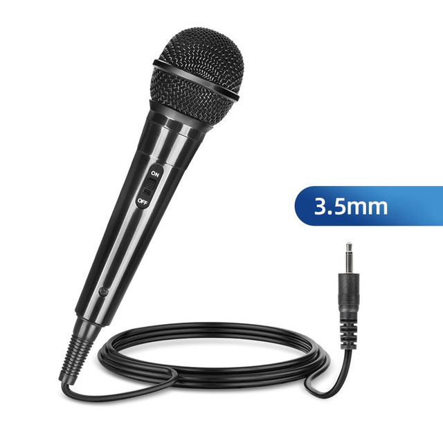 3.5\6.5MM Jack Wired Dynamic Microphone Professional Handheld MIC Noise Suppression For Karaoke Computer Speaker Conference