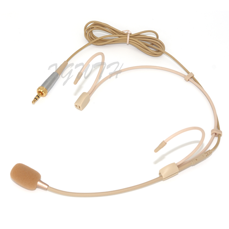 Double Ear Hanging Headset Microphone Condenser Hypercardioid Headworn Mic for Sennheiser Shure Audio Technica Wireless System