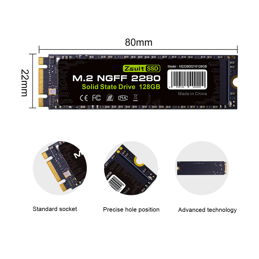 Zsuit SSD m2 NVME 22801tb 512gb256GB 128GB M.2 PCIE 3.0*4 Internal Solid State Drives Hard Disk For Laptop Desktop ngff 2900mb/s