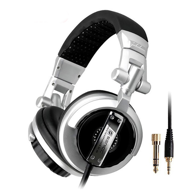 ST-80 Wired Stereo Headset Ergonomic Recording Stereo HiFi DJ Studio Monitor Headphone with 3.5mm Plug 50mm Driver Unit Earphone
