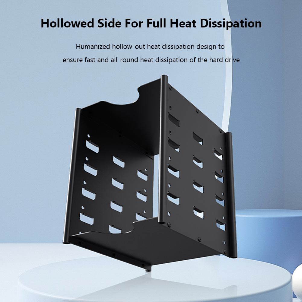 Aluminum 3.5 Hard Drive Bracket Multi-layers Hard Disk Shelf Organizer Box HDD Disk Rack Desktop Storage Container New