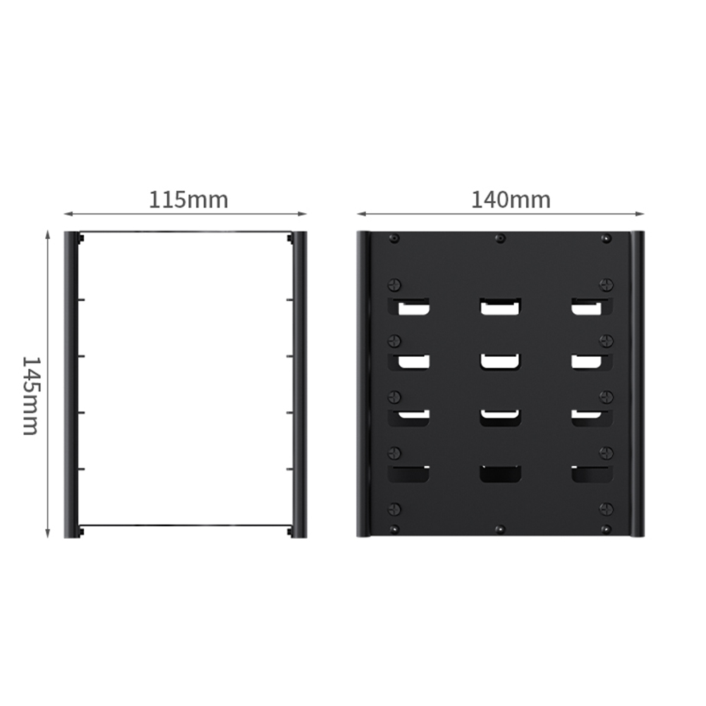 Aluminum 3.5 Hard Drive Bracket Multi-layers Hard Disk Shelf Organizer Box HDD Disk Rack Desktop Storage Container New