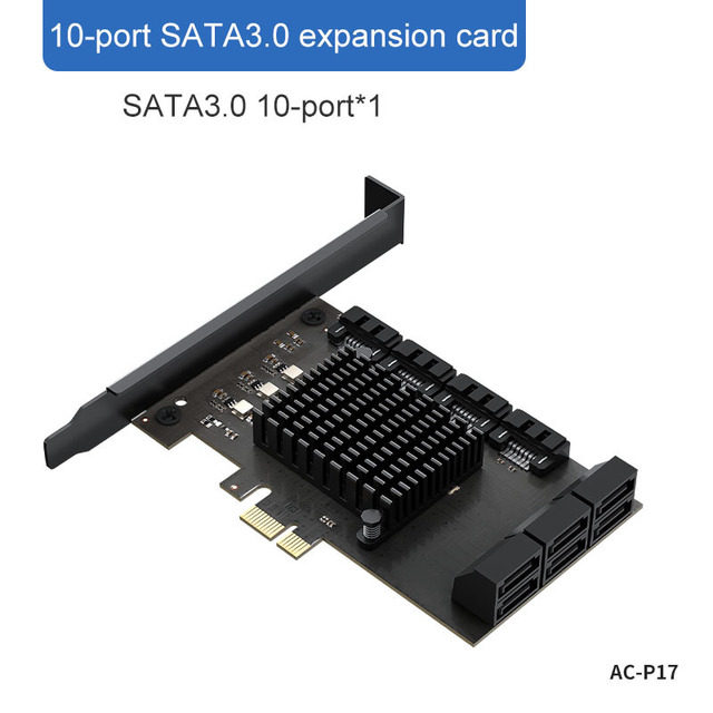 5/8/10/16 Port SATA 6Gbps to PCI Express Controller Card PCIe to SATA III Adapter Converter PCI-e Riser Expansion Adapter Board