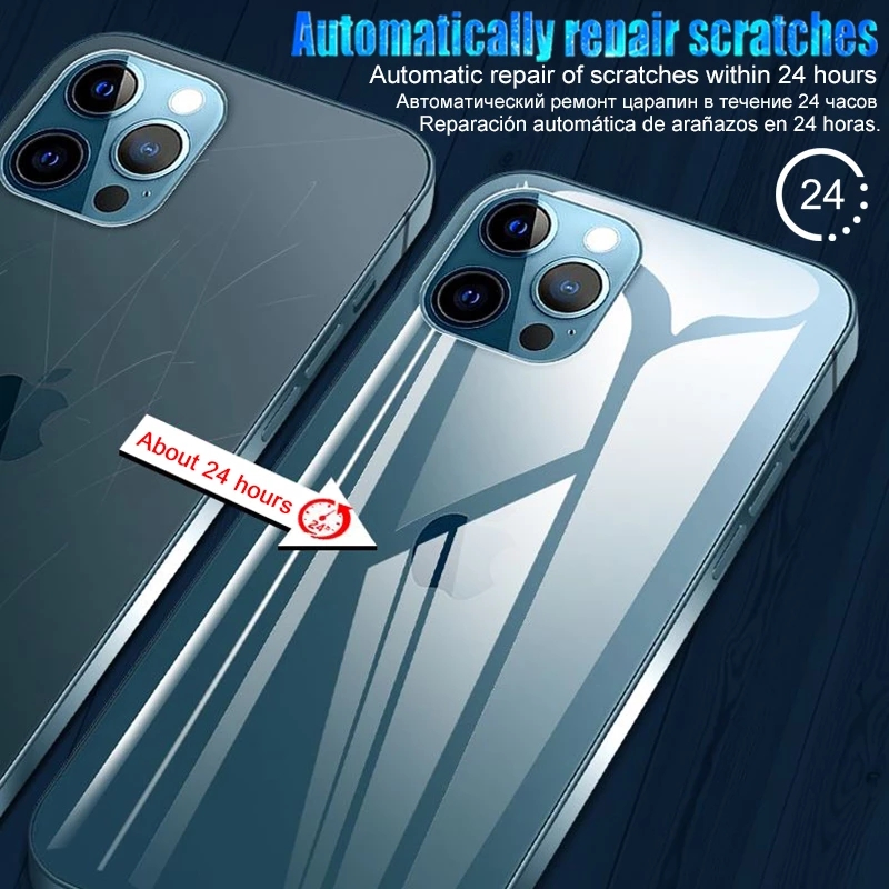 2Pcs Front Back Full Cover Screen Protector For iPhone 14 13 12 11 Pro Max Mini Hydrogel Film 7 8 6S Plus X XR XS 13 Not Glass