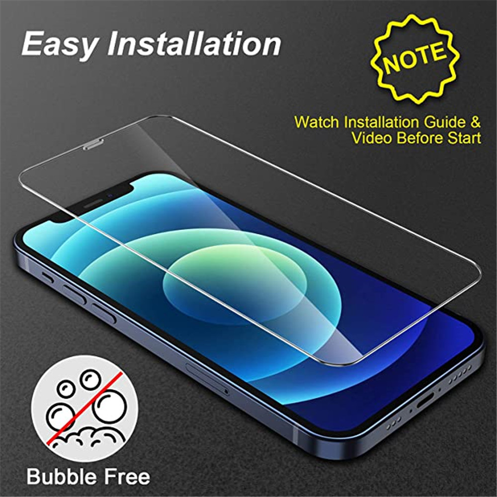 2PCS Tempered Glass for iPhone 11 12 13 Pro XR X XS Max Screen Protector on for iPhone 14 Pro Max