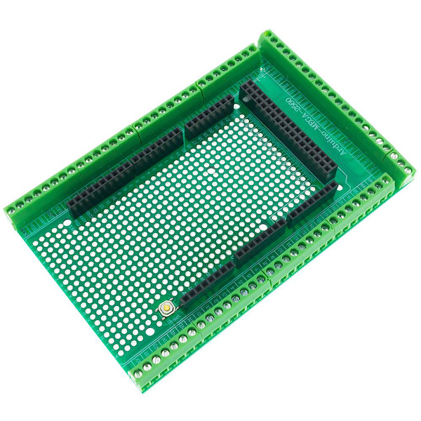 Compatible With MEGA2560 Double-side PCB Prototype Screw Terminal Block Shield Board Kit For Arduino Mega 2560 / Mega2560 R3