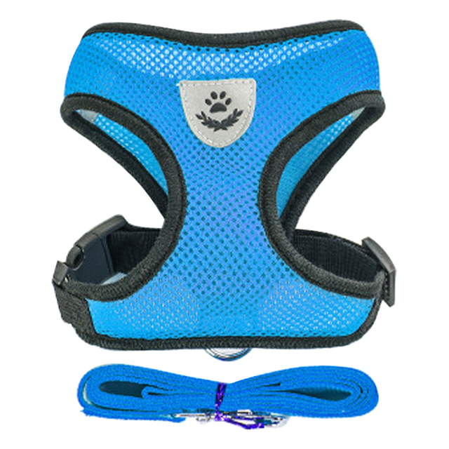 Cat Dog Harness Adjustable Vest Walking Lead Leash For Puppy Dogs Collar  Mesh Harness For Small Medium Dog Cat Pet Accessories