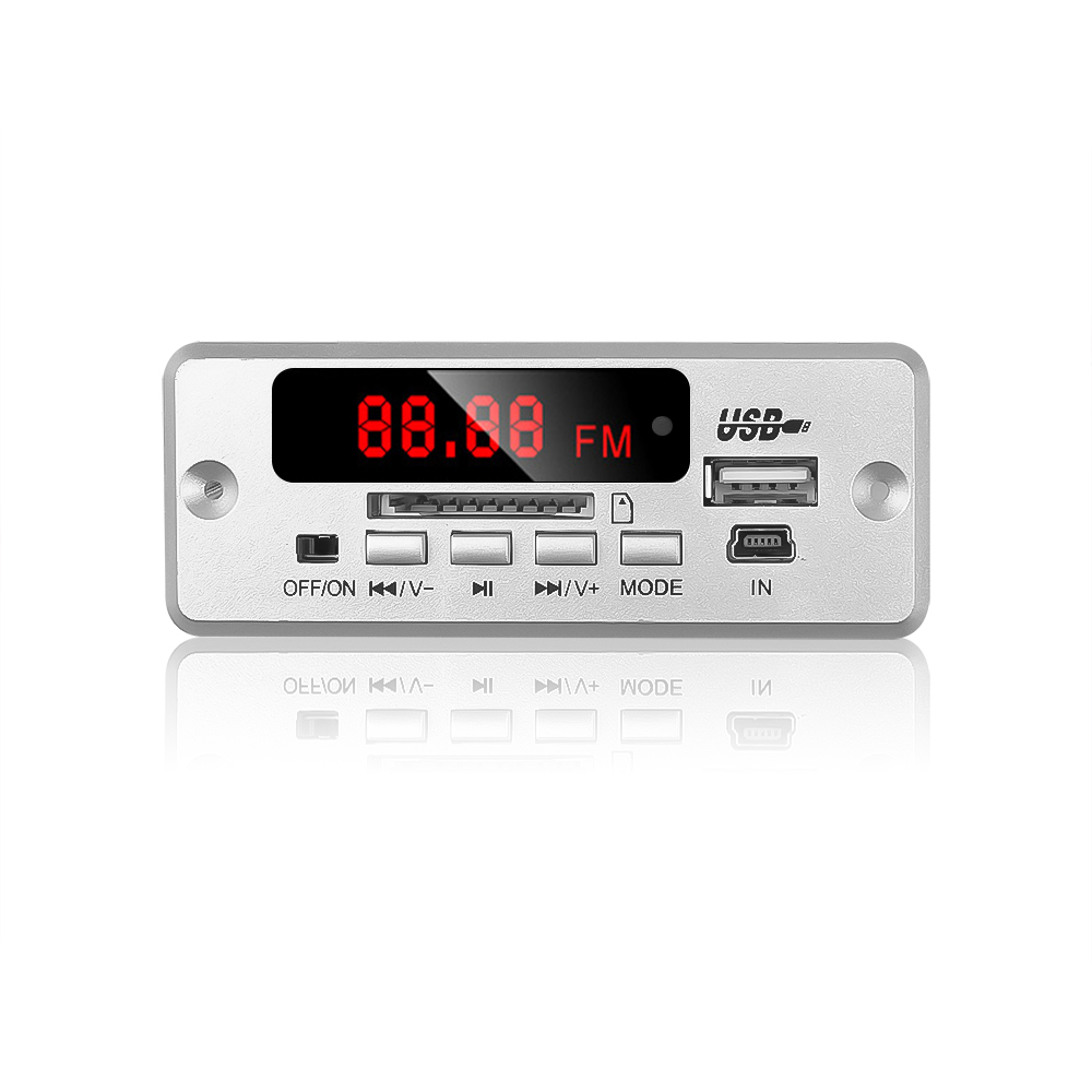 Bluetooth V5.0 MP3 Stereo Decoding Board Module Wireless USB MP3 Player TF Card Slot / USB / FM / Remote For Car Speaker Phone