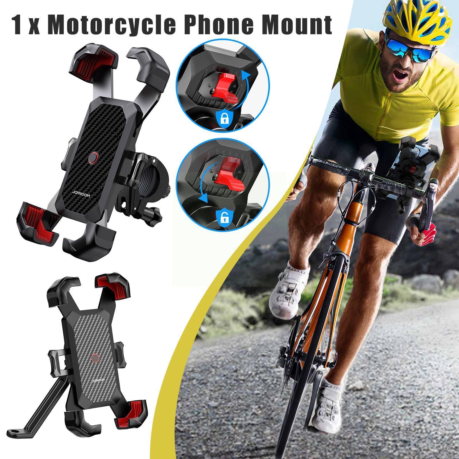 Motorcycle Phone Mount 1S Quick Auto Lock Bike Phone Holder For Bicycle Motor Bike 10S Quick Install Handlebar Phone Mount