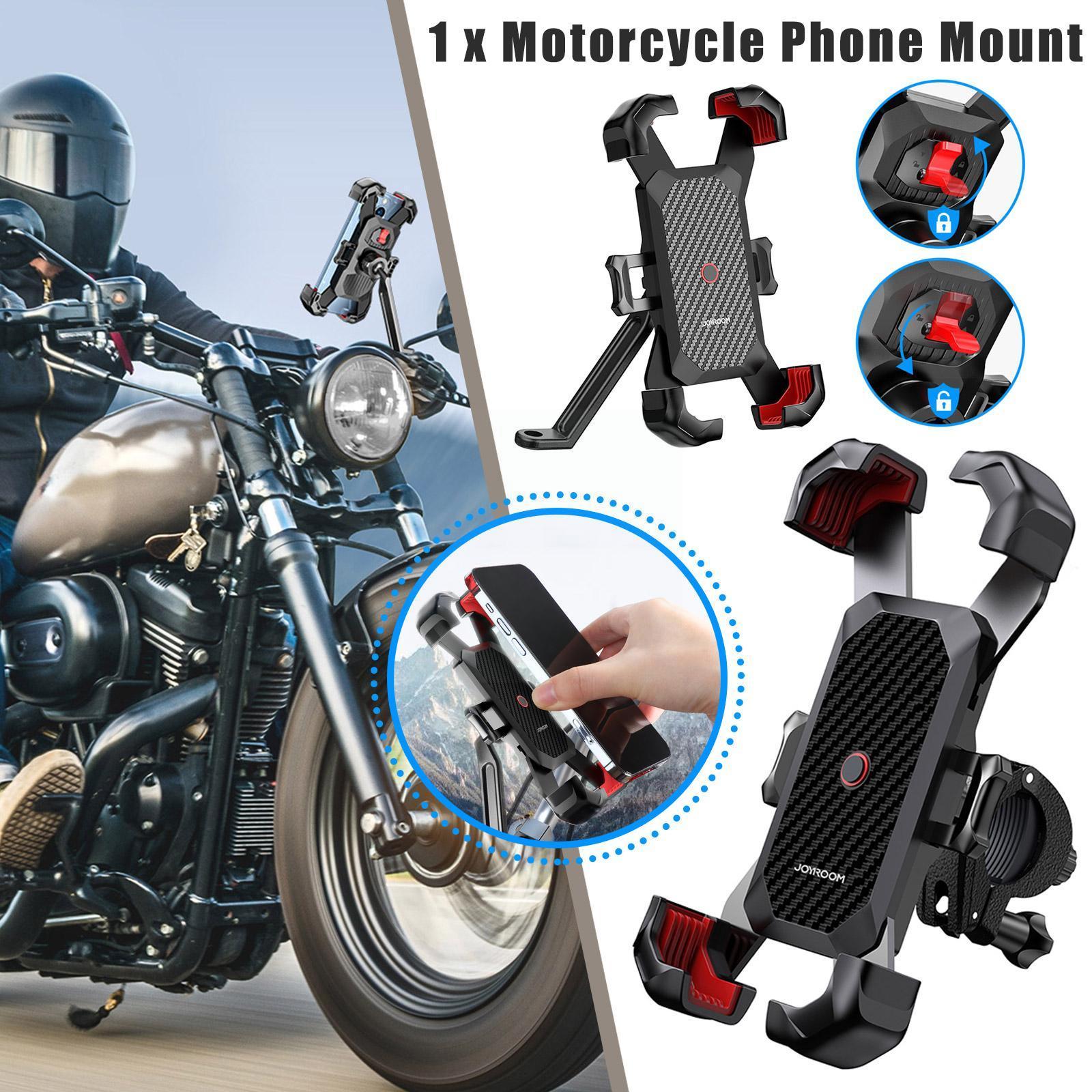 Motorcycle Phone Mount 1S Quick Auto Lock Bike Phone Holder For Bicycle Motor Bike 10S Quick Install Handlebar Phone Mount