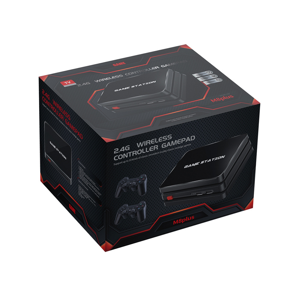 M8plus Video Game Console 2.4G Double Wireless Controller Game Stick 4K 10000 games 64GB Retro Games For PS1/GBA Dropshipping