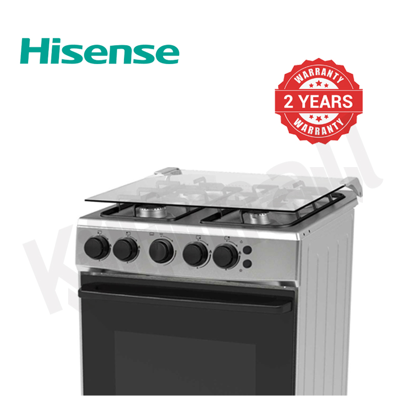 Hisense Free Standing Gas Cooker 4 Burner Gas Stove HFG50111X Gas Oven