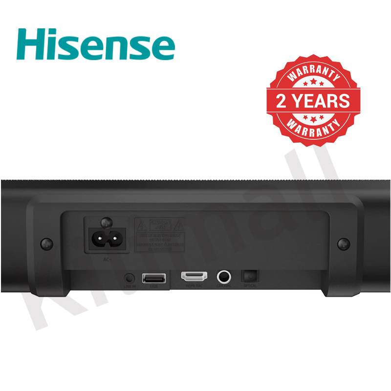 HISENSE HS218 2.1 CHANNEL SOUNDBAR + SUBWOOFER speaker system