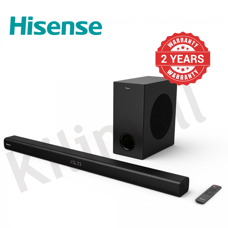 HISENSE HS218 2.1 CHANNEL SOUNDBAR + SUBWOOFER speaker system