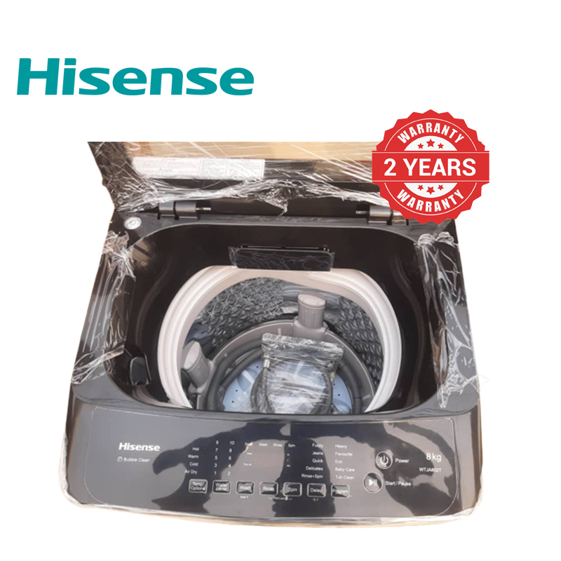 Hisense 8KG WTJA802T  Automatic Washing Machine  Wash and Spin Washers