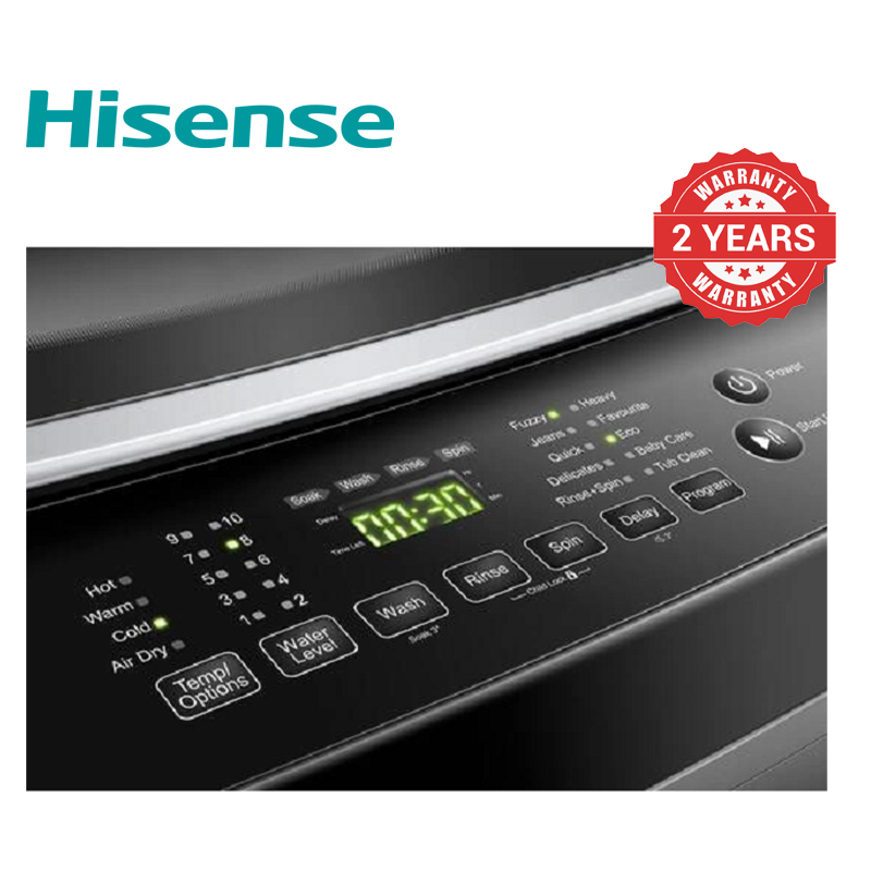 Hisense 8KG WTJA802T  Automatic Washing Machine  Wash and Spin Washers