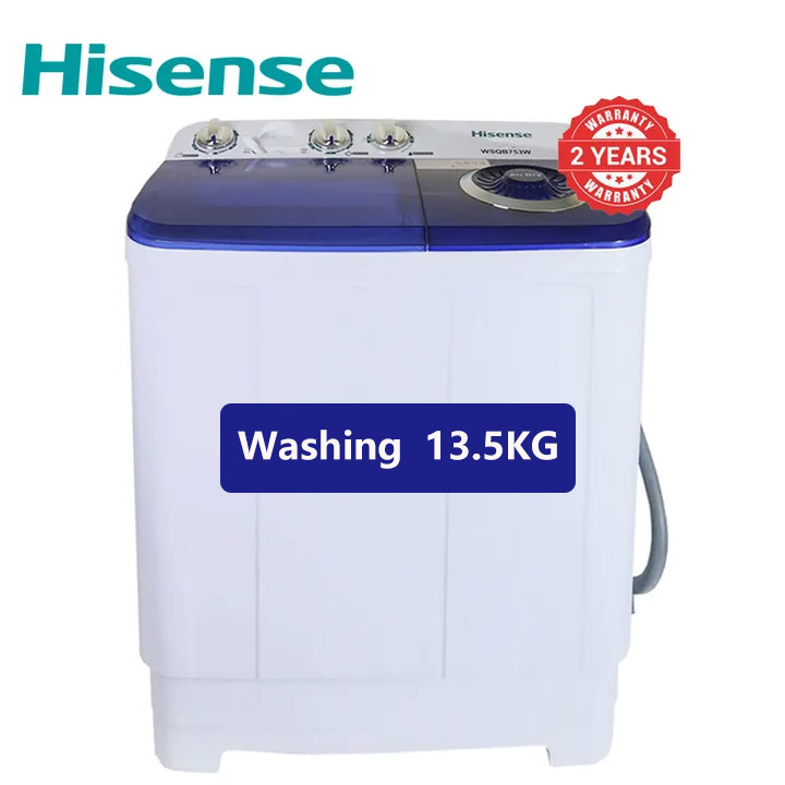 Hisense 13.5kg WSQB143W Twin-tub Washing Machine Washers washing machine semi-automatic White,13.5KG