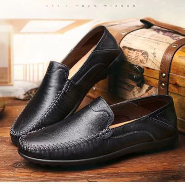 NEW ARRIVAL Fashion men's casual shoes Men's Shoes Flats Loafers 40 Black