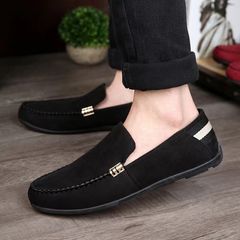 New Arrival Men's Fashion Sneakers Classic Loafers Slip-Ons Casual Men Shoes Comfortable Shoes Men Shoes Black 40